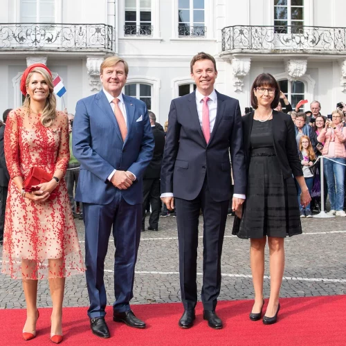 Tobias Hans und Königspaar der Niederlande
